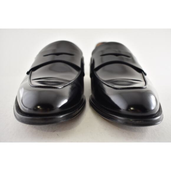 Dior Timeless Penny Loafer Black Calfskin Leather Flat Slip On Dress Shoes 45 12 - Picture 9 of 16